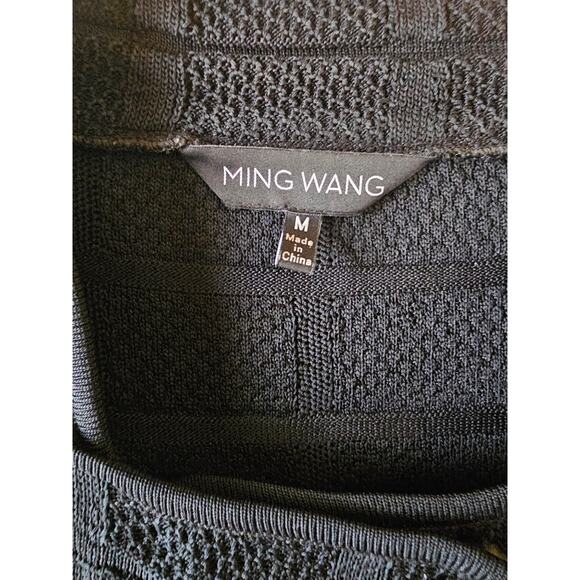 Ming Wang black sweater cardigan blazer sz medium - Picture 4 of 5